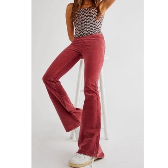 Free People Mid-rise corduroy flare pants Size 25 - Picture 2 of 9